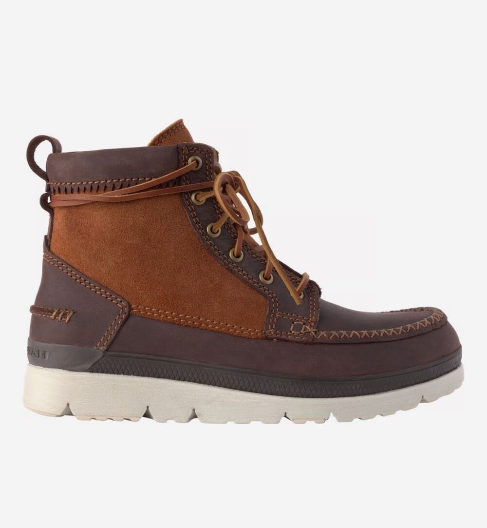 Manitobah $150 Mesa Moc Toe Sneaker Boots Copper Brown Mens 7 NEW